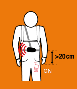 Wearing a transceiver
